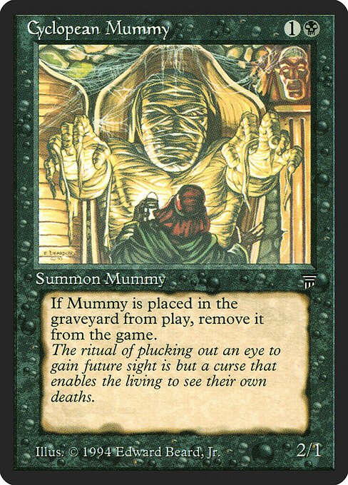 Cyclopean Mummy — art by Edward P. Beard, Jr.