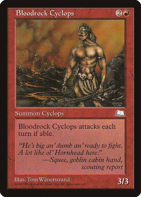 Bloodrock Cyclops — art by Tom Wänerstrand