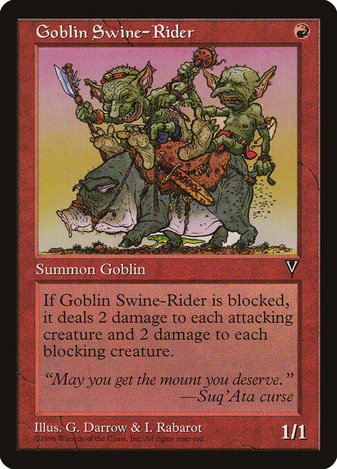 Goblin Swine-Rider — art by Geofrey Darrow & I. Rabarot