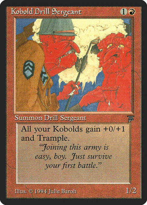 Kobold Drill Sergeant — art by Julie Baroh