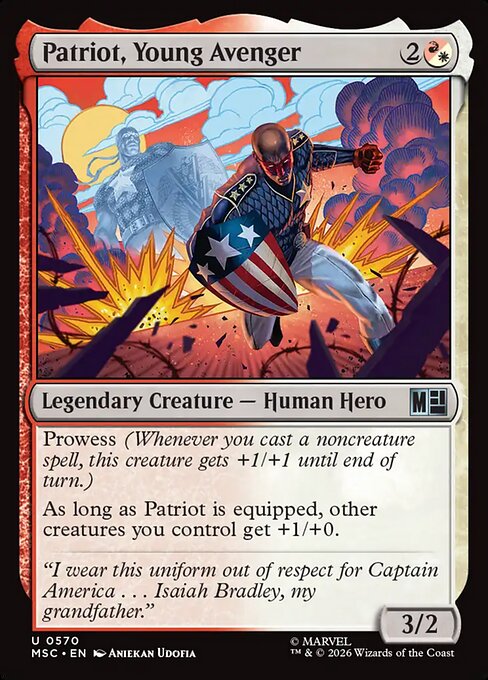 Patriot, Young Avenger — art by Aniekan Udofia