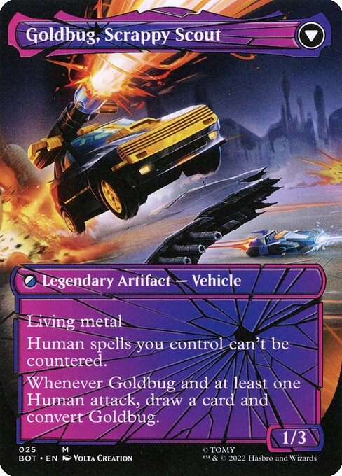 Goldbug, Humanity's Ally // Goldbug, Scrappy Scout — art by Volta Creation