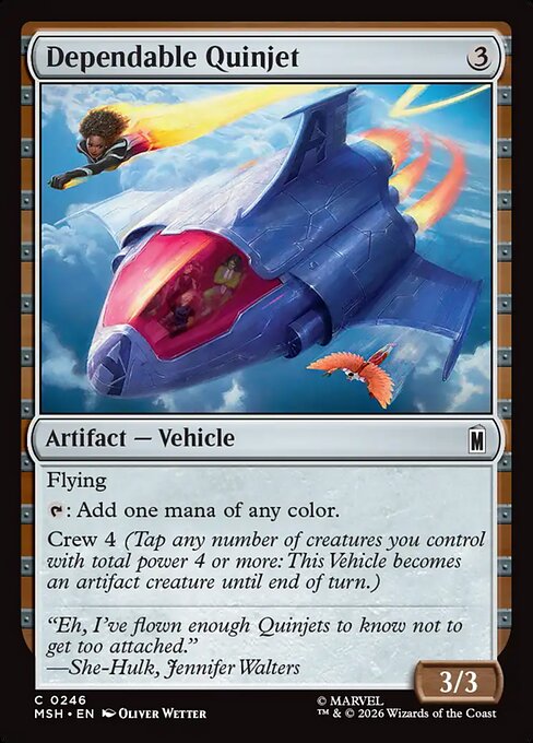 Dependable Quinjet — art by Oliver Wetter