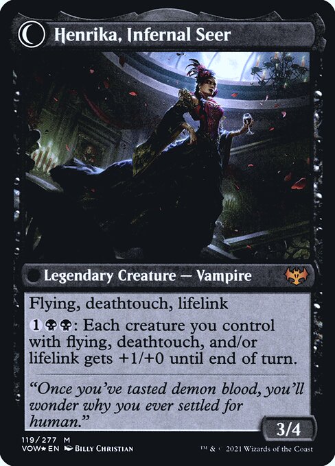 Henrika Domnathi // Henrika, Infernal Seer — art by Billy Christian