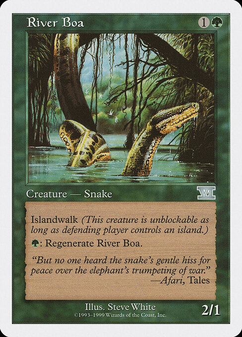 River Boa — art by Steve White