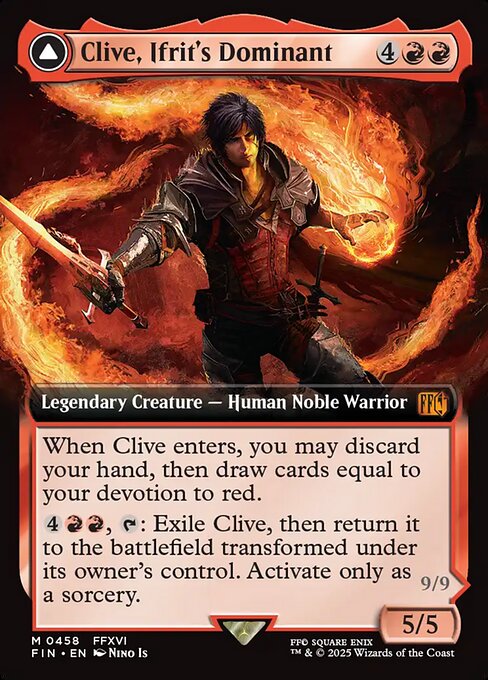 Clive, Ifrit's Dominant // Ifrit, Warden of Inferno — art by Nino Is