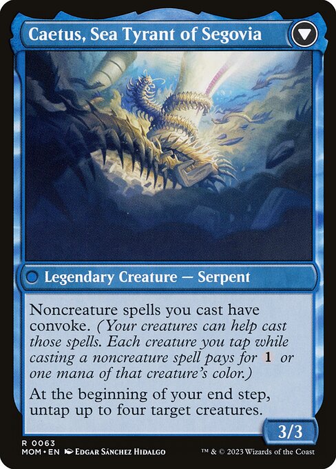 Invasion of Segovia // Caetus, Sea Tyrant of Segovia — art by Edgar Sánchez Hidalgo