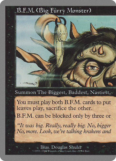 B.F.M. (Big Furry Monster) — art by Douglas Shuler