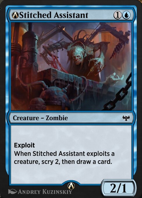 A-Stitched Assistant — art by Andrey Kuzinskiy