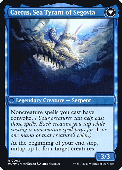 Invasion of Segovia // Caetus, Sea Tyrant of Segovia — art by Edgar Sánchez Hidalgo