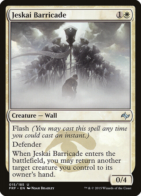 Jeskai Barricade — art by Noah Bradley