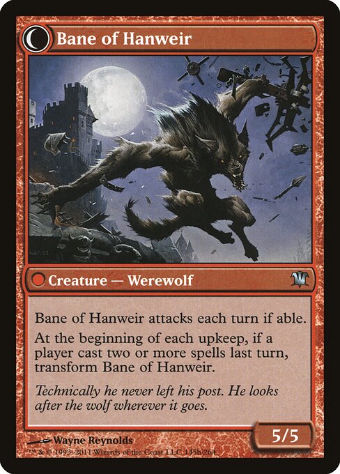 Hanweir Watchkeep // Bane of Hanweir — art by Wayne Reynolds