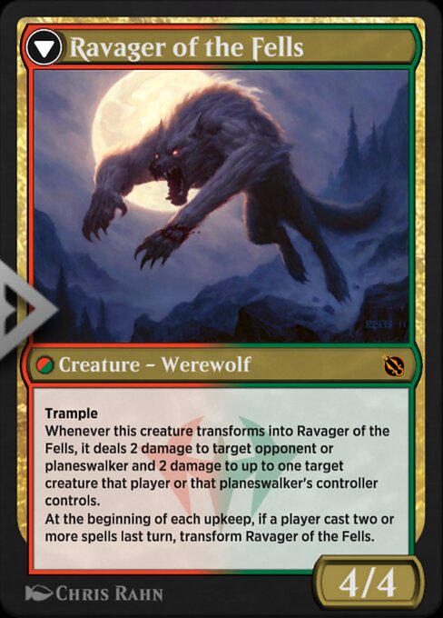 Huntmaster of the Fells // Ravager of the Fells — art by Chris Rahn