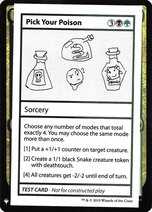Pick Your Poison — art by Corey Bowen