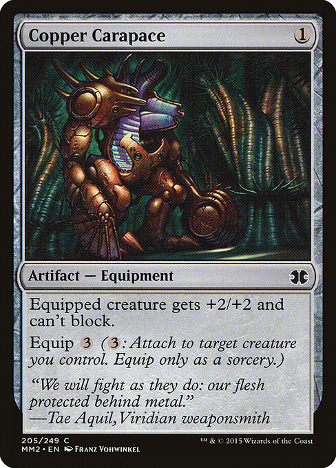 Copper Carapace — art by Franz Vohwinkel