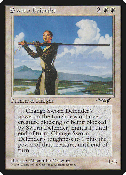 Sworn Defender — art by D. Alexander Gregory
