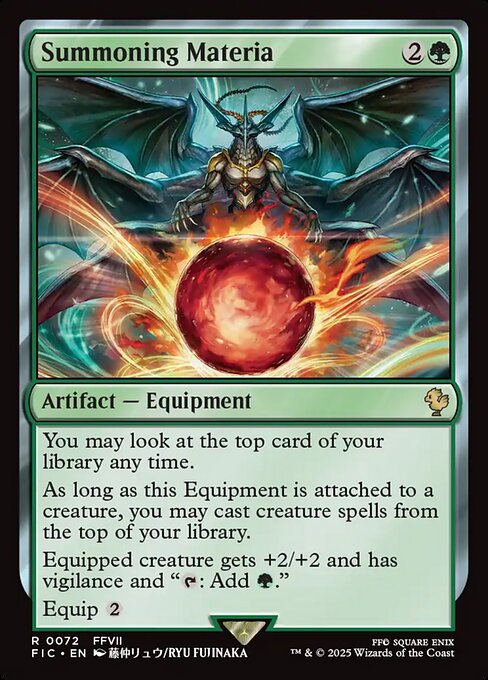Summoning Materia — art by Ryu Fujinaka