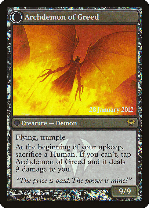 Ravenous Demon // Archdemon of Greed — art by Kev Walker
