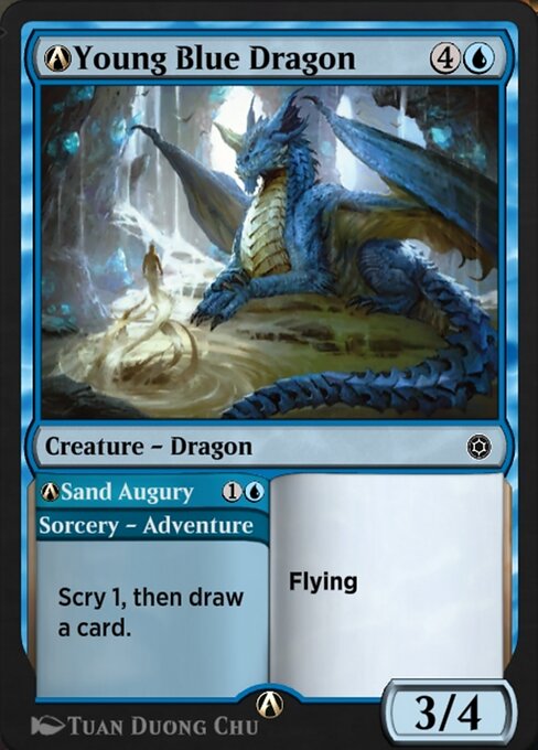 A-Young Blue Dragon // A-Sand Augury — art by Tuan Duong Chu