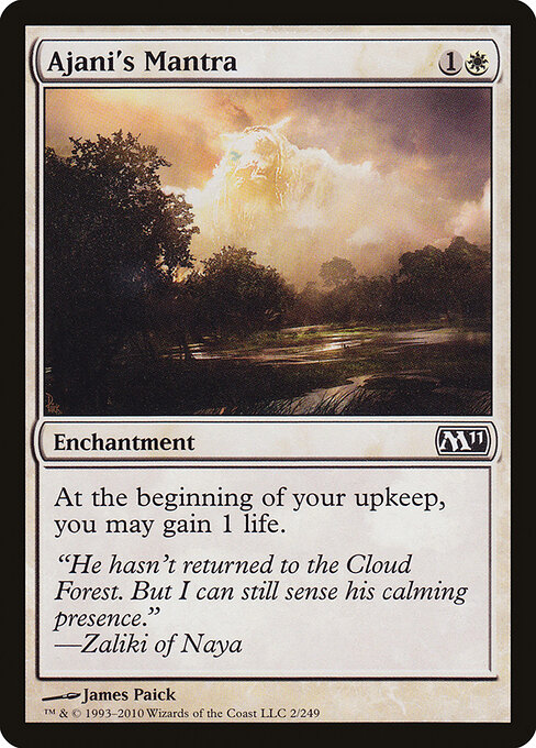 Ajani's Mantra — art by James Paick