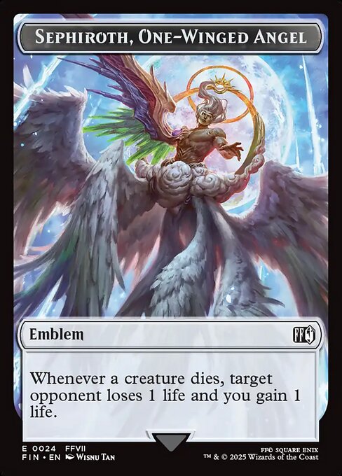 Sephiroth, One-Winged Angel Emblem — art by Wisnu Tan