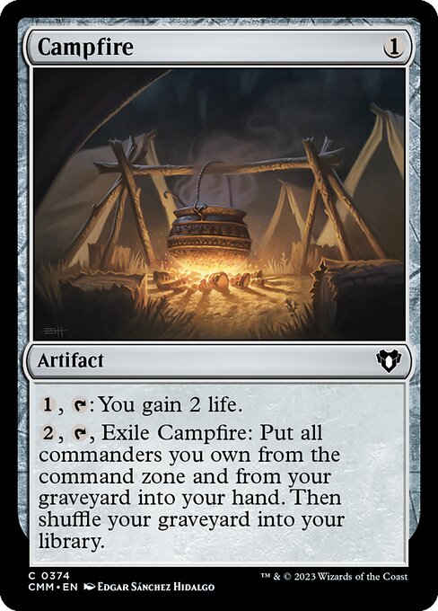 Campfire — art by Edgar Sánchez Hidalgo