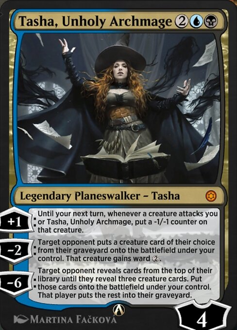 Tasha, Unholy Archmage — art by Martina Fačková