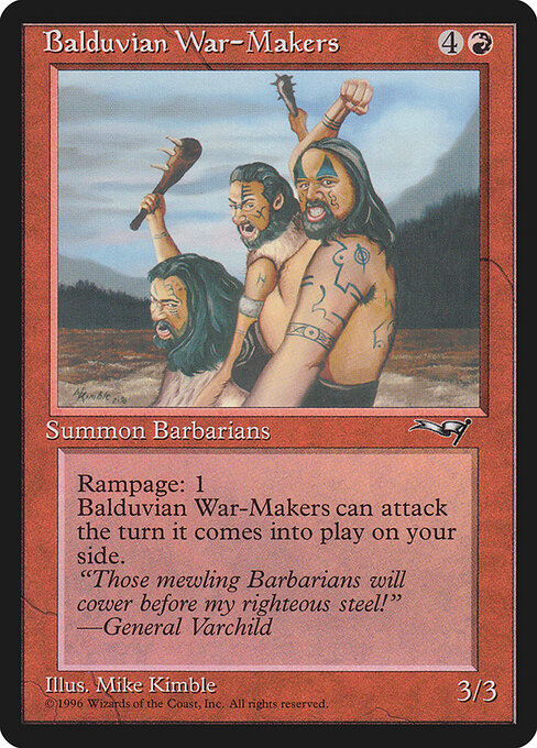 Balduvian War-Makers — art by Mike Kimble