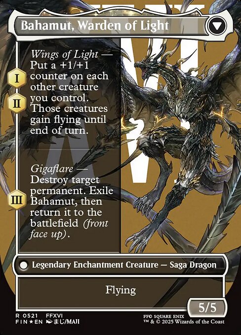 Dion, Bahamut's Dominant // Bahamut, Warden of Light — art by Maji