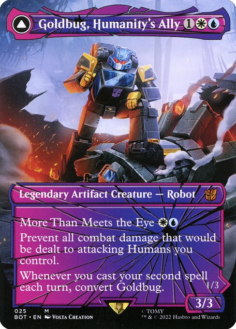 Goldbug, Humanity's Ally // Goldbug, Scrappy Scout — art by Volta Creation