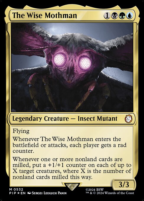 The Wise Mothman — art by Sergei Leoluch Panin