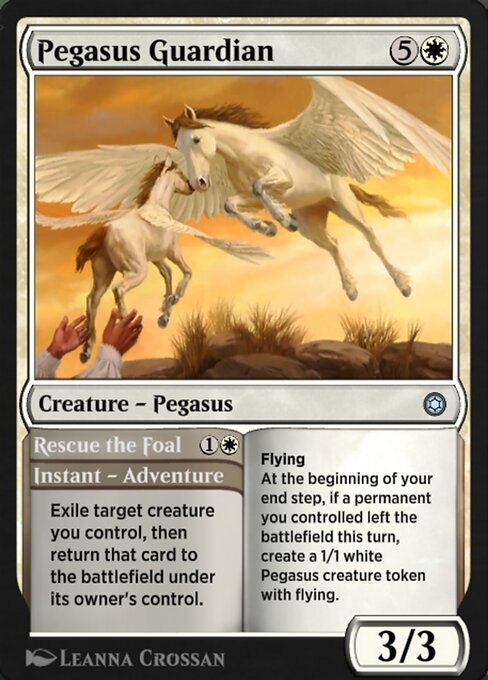 Pegasus Guardian // Rescue the Foal — art by Leanna Crossan