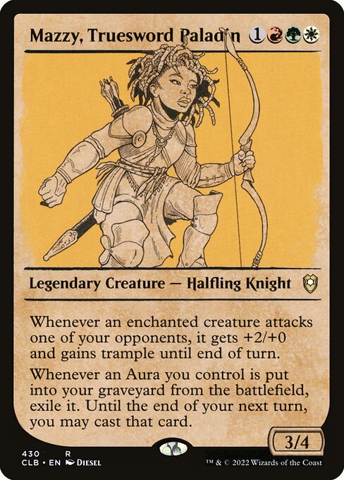 Mazzy, Truesword Paladin — art by Diesel