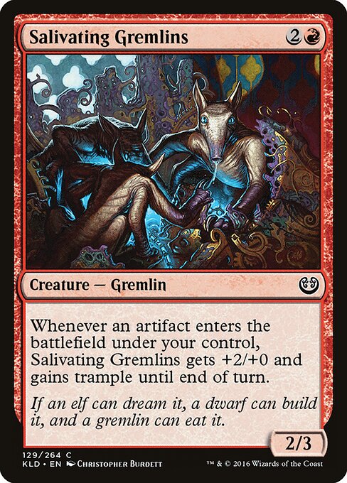 Salivating Gremlins — art by Christopher Burdett