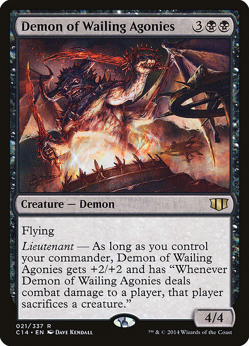 Demon of Wailing Agonies — art by Dave Kendall
