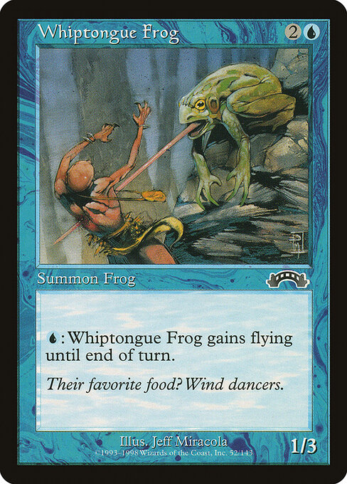 Whiptongue Frog — art by Jeff Miracola