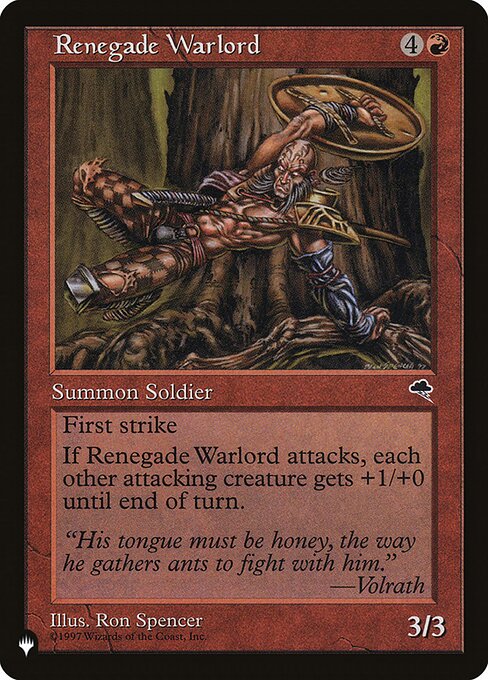 Renegade Warlord — art by Ron Spencer