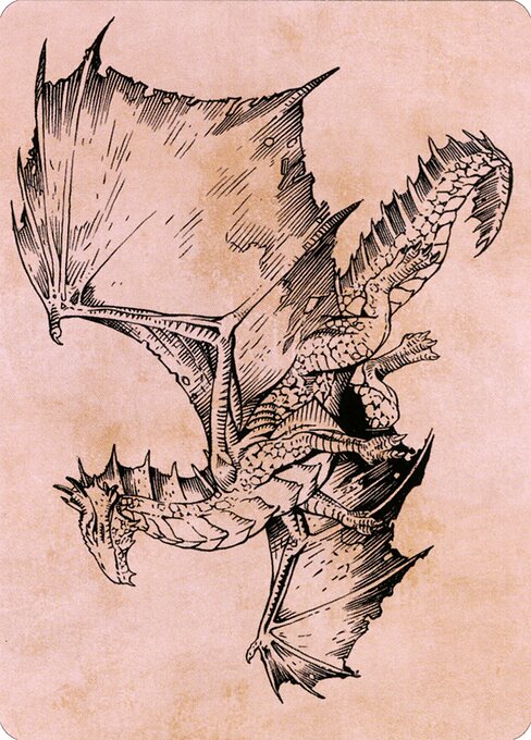 Ancient Bronze Dragon // Ancient Bronze Dragon — art by Mark A. Nelson