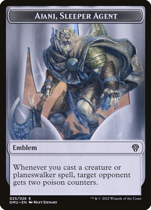 Ajani, Sleeper Agent Emblem — art by Matt Stewart