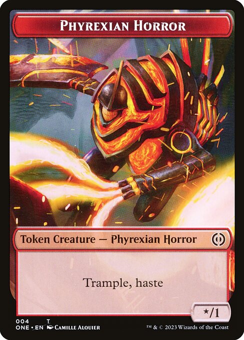 Phyrexian Horror — art by Camille Alquier