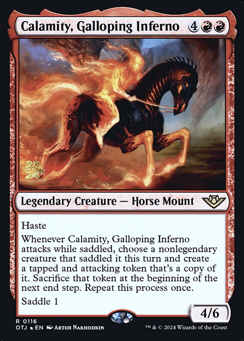 Calamity, Galloping Inferno — art by Artur Nakhodkin