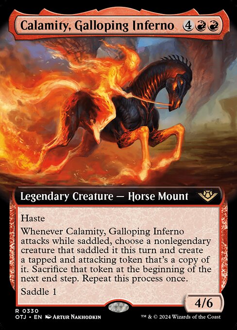 Calamity, Galloping Inferno — art by Artur Nakhodkin