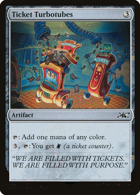 Ticket Turbotubes — art by Matt Gaser