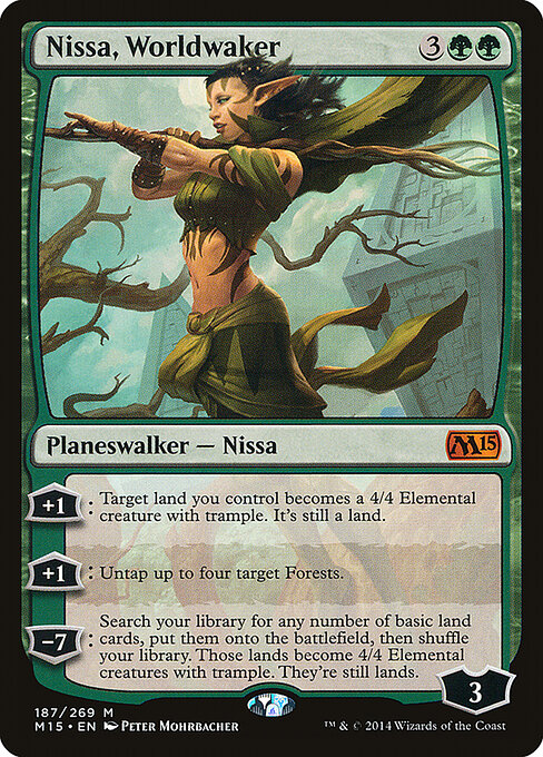 Nissa, Worldwaker — art by Peter Mohrbacher