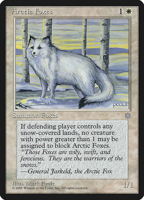 Arctic Foxes — art by Mark Poole