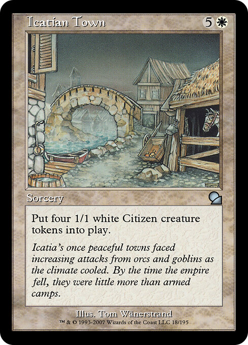 Icatian Town — art by Tom Wänerstrand