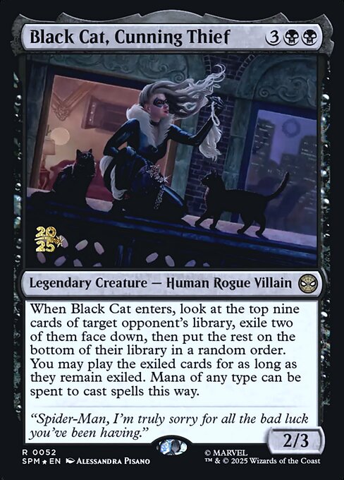 Black Cat, Cunning Thief — art by Alessandra Pisano