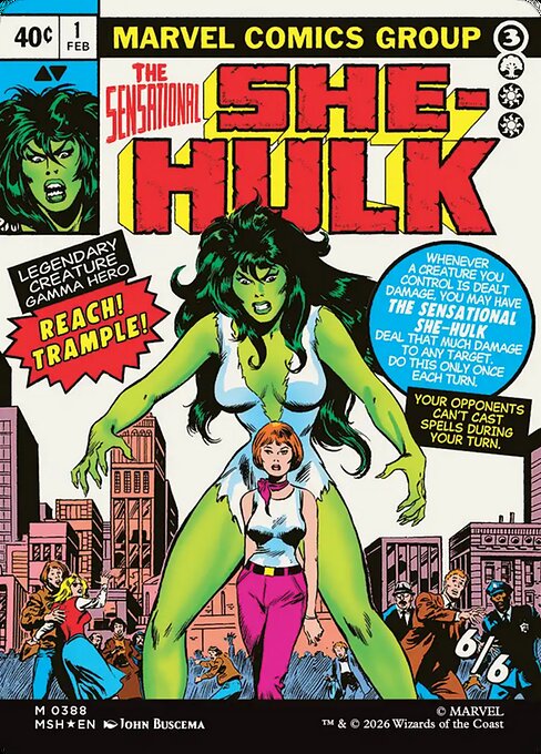 Jennifer Walters // The Sensational She-Hulk — art by Chic Stone