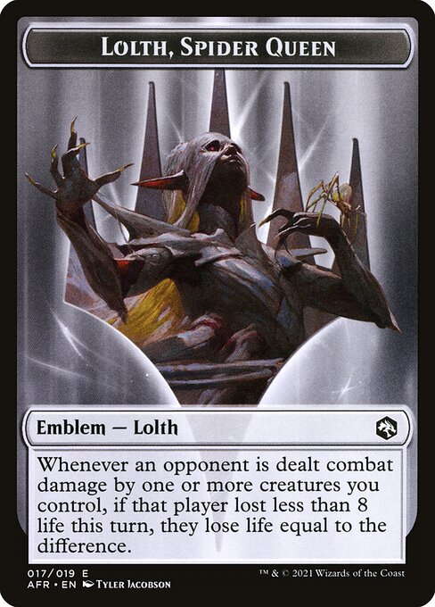 Lolth, Spider Queen Emblem — art by Tyler Jacobson