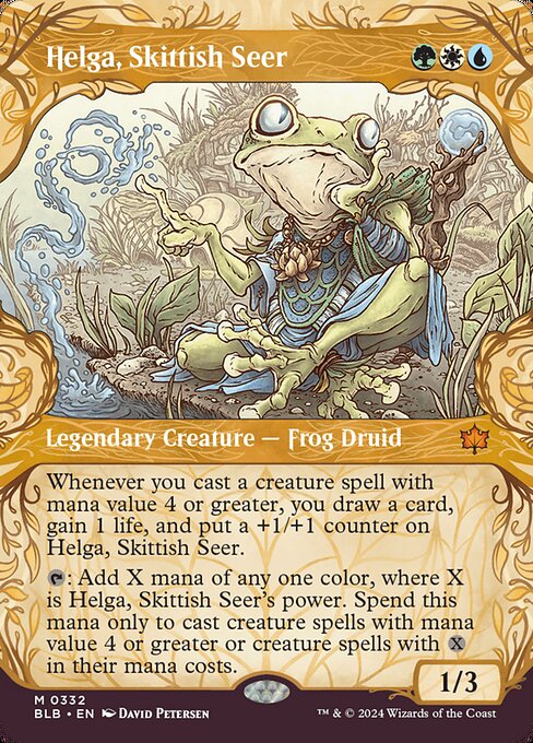 Helga, Skittish Seer — art by David Petersen